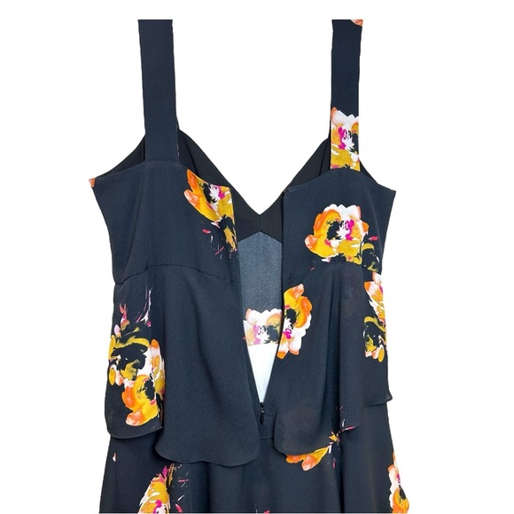 A.L.C. - Women’s ‘Natalia’ Silk Maxi Dress, Floral Mixed Print - Black, Size 4 - Picture 11 of 17